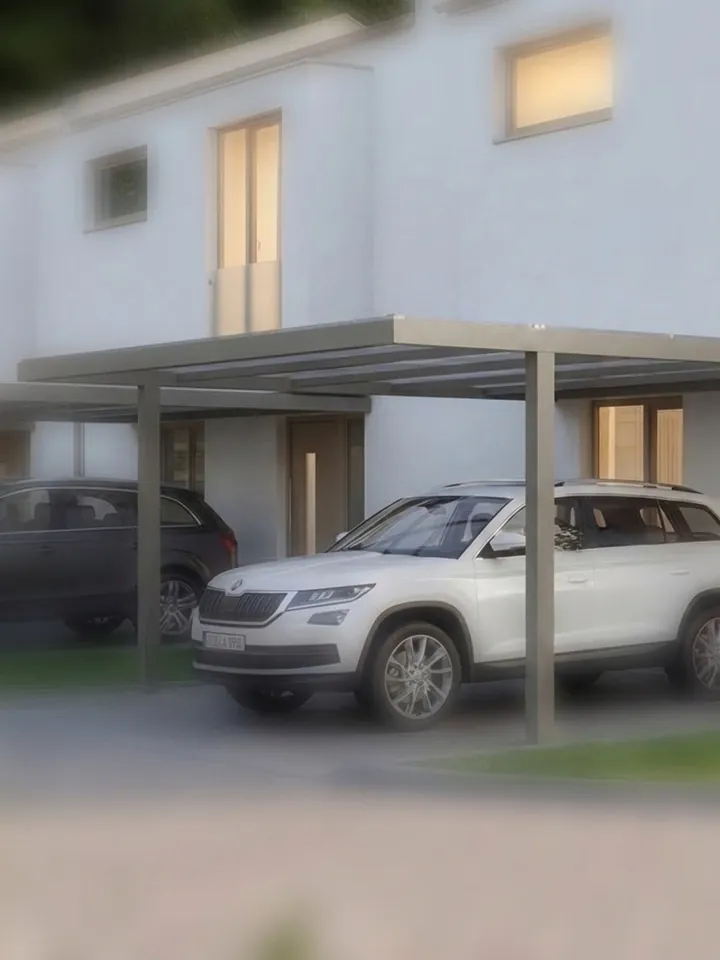 Přístřešek na auto u domu